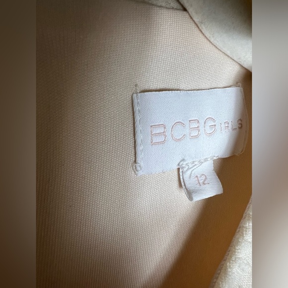BCBGirls Size 12 Ivory textured Dress - Picture 9 of 10